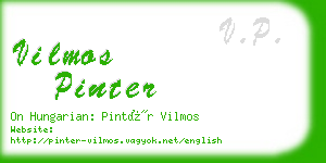 vilmos pinter business card